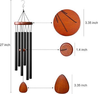 Outdoor Memorial Wind Chimes | Perfect housewarming gift for neighbors, suitable for porch and yard decoration.