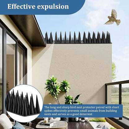 Bird Spikes, 20 Pack Pigeon for Small Birds Raccoon Cats Defender for Outside to Keep Squirrel Away for Railing and Roof