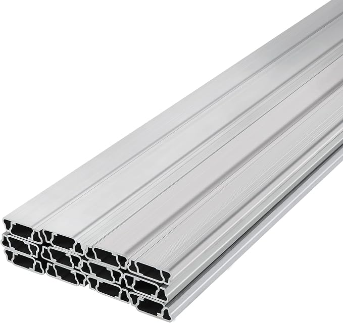 VEVOR Greenhouse Spring Wire and Lock Channel 40 Packs, 6.56 ft PE Coated Aluminum Alloy Bundle Kit, Plastic Poly Film or Shade Cloth Attachment w/Screws, Silver