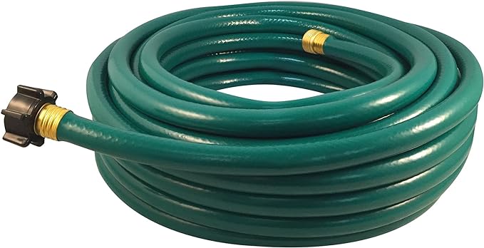 Flexon 1/2" x 25ft Light Duty Garden Hose – Lightweight, Flexible, Kink-Resistant, Durable Vinyl, Leak-Proof Couplings, Weather-Resistant Water Hose for Lawn, Garden, and Outdoor Use