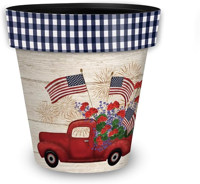 Briarwood Lane Stars and Stripes Truck Medium Planter