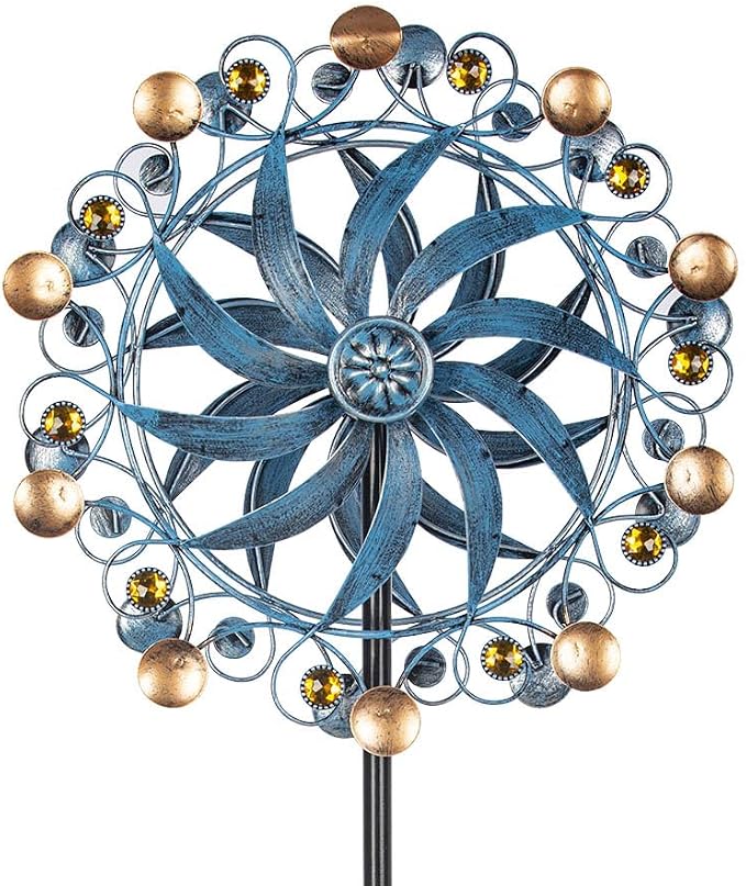 Stargarden Wind Spinner, Retro Wind Spinner Outdoor Metal Pinwheels | 63 * 13 Inch Kinetic Windmill for Yard and Garden Decor