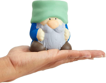 Bright Creations Paintable Ceramic Garden Gnome Planters - 3 x 3 x 4 in, White, Pack of 4, Unfinished - Succulent Pots to Paint with Drainage Holes & Plugs - DIY Pottery Kit