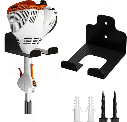 JNIHEEP Garage Organizer Trimmer Rack, Garden Power Tool Hanger Weed Whackers Holder Wall Mounted for Grass Trimmer, Hedge Trimmer, Garage Trimmer, Garden Tools,1 Pack