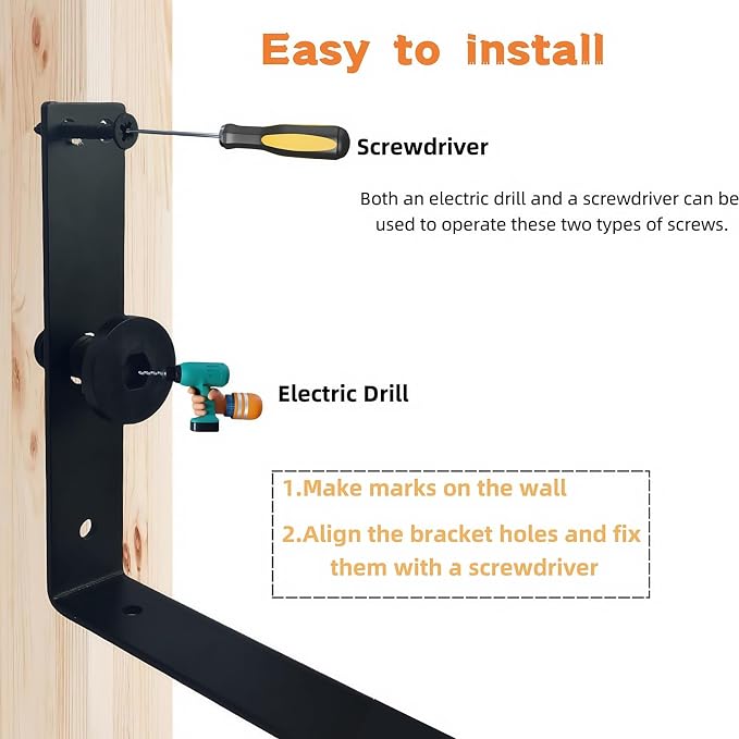 Shelf Brackets for Suncast Sheds,Iron Shelf Accessory Outdoor Sheds Storage,with EZ Bolt Assembly,Brackets Only (4)