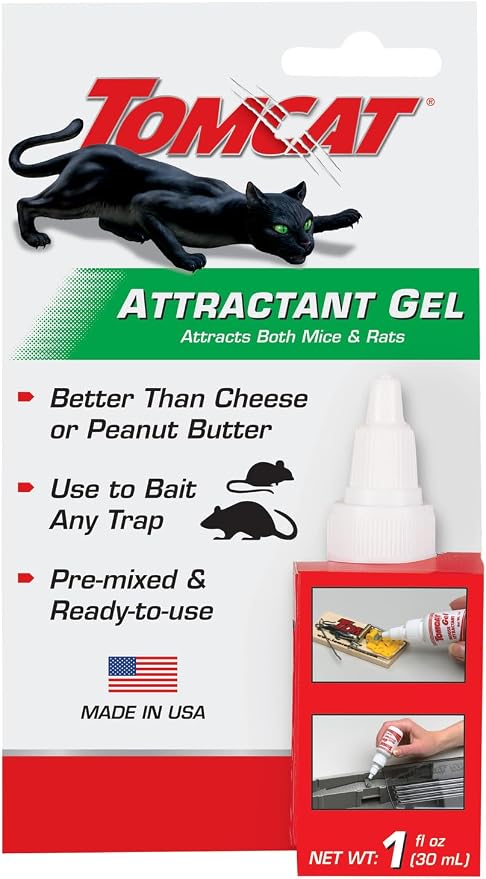 Tomcat Attractant Gel, 1 oz. | Attracts Both Mice & Rats, Ready-to-Use, Use to Bait Any Trap