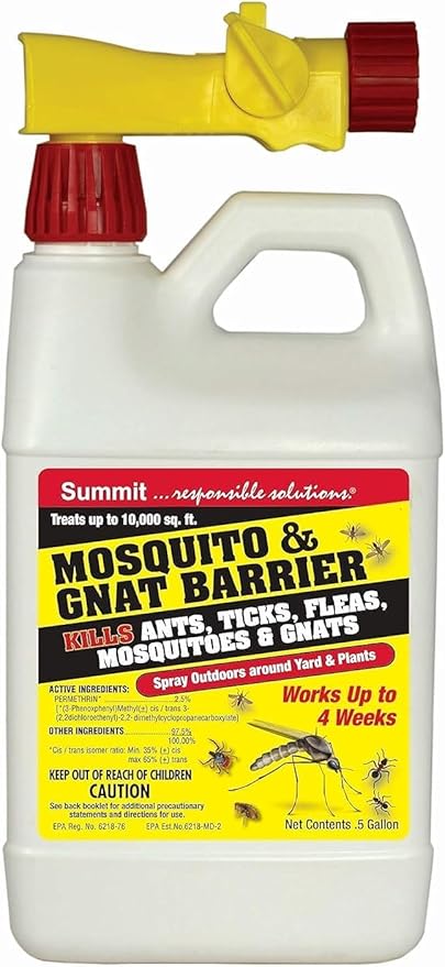 Summit Mosquito and Gnat Barrier Covers 10,000 Square Feet, 1/2 gallon