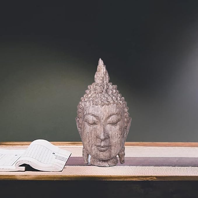 Decorative Buddha head statue, exquisite Zen garden home decoration