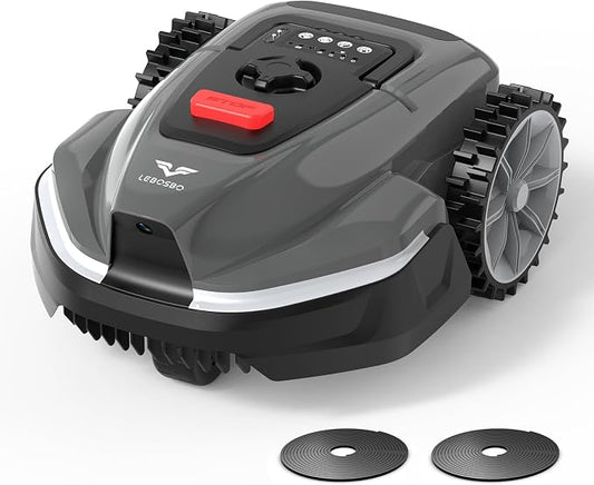 V3 Robotic Lawn Mower with AI Vision Obstacle Avoidance, Smart APP Control, Low-Noise Operation, Adjustable Cutting Height, No-Go Zones, Ideal Robot Lawn Mower for Lawns Up to 1600 Sq.Ft