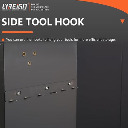CAT/BT40 Large Capacity CNC Tool Storage Cabinet, CNC Tool Holder Vertical Drawer Cabinet for Warehouse Workshop Factory Garage Machining Centers
