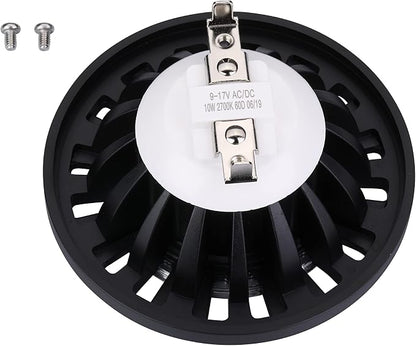 PAR36 Landscape LED Bulb,Outdoor Well Lights Landscape Lighting Garden Lights Yard Illumination 2700K Warm White,Low Voltage 9-17V Water Resistant Rating IP67 10W