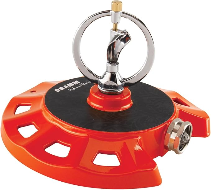 Dramm 15071 ColorStorm Spinning Sprinkler, Red