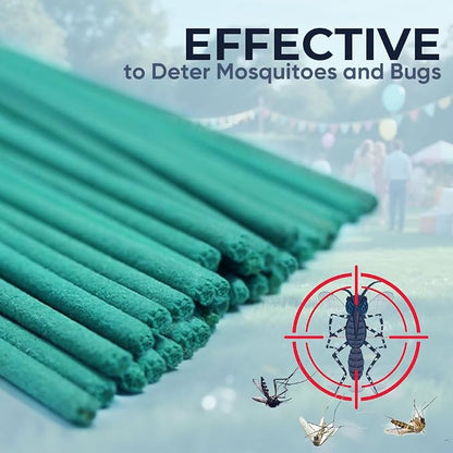 Mosquito Repellent 60 Pack, Long Lasting Protection for Indoor Outdoor Use, Citronella Plant-Based Natural Mosquito Bug Gnat Repellent for Patio Yard