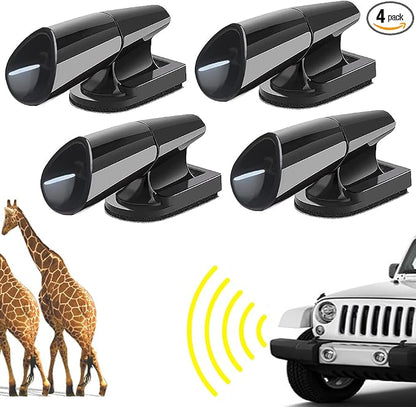 4pcs Deer Warning Whistles Device for Cars, Anti-Deer-Ultrasonic-Whistles for Vehicles Bumper Grill, Save Deer Animal Horns Alerts Deterrent Device Invisible Protector for Auto SUV Truck Motorcycles