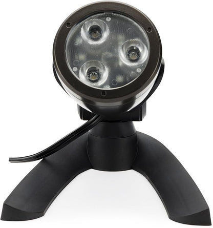 Aquascape 3-Watt Submersible Underwater Warm White LED Spotlight for Ponds, Water Features & Landscape Lighting, 84033