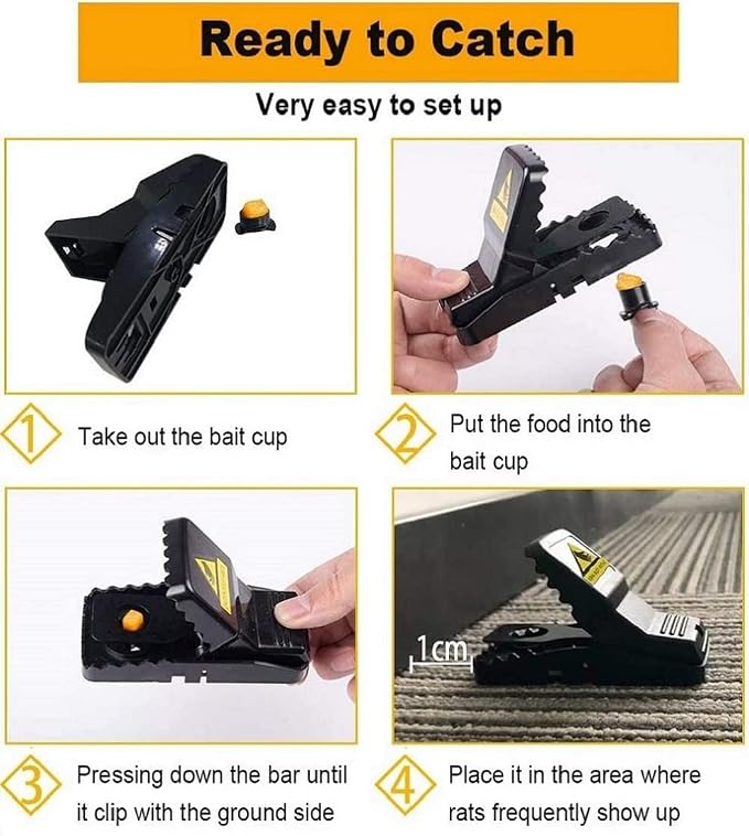 Mouse Trap, Small Mice Trap Indoor Quick Effective Sanitary Safe Mouse Catcher for Family and Pet - 12 Pack