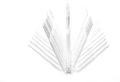 Bird B Gone, Plastic Bird Spikes, 7-Inch Wide (24-Feet), Clear, UV Stabilized Polycarbonate