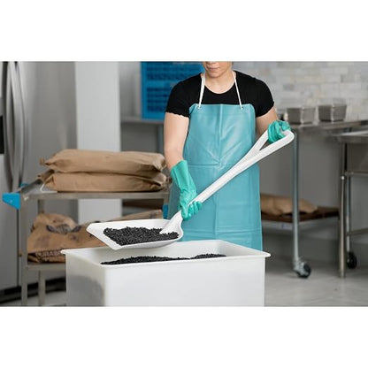 SPARTA Polypropylene Sanitary Shovel, One-Piece Food Handling Scoop, Commercial Kitchen and Bulk Ingredient Transfer Tool, 13.75" x 16.5" Scoop, White (Pack of 3)