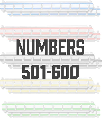 Barska Labeled Key Shelves with 501-600 Numbered Hooks for Key Cabinets