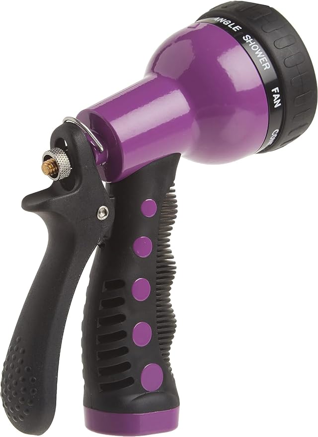 DRAMM 50032 Watering and Tool Set in Green Includes 16-Inch Touch 'N Flow Pro Rain Wand, 9-Pattern Revolver Spray Gun, and Compact Shear, Orange