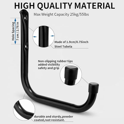Ladder Storage Hook, Garage and Garden Storage Utility Hook, Heavy Duty Jumbo Arm Hanger