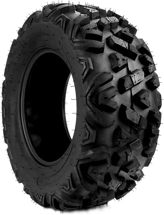 PHILTOP 25x8-12 ATV UTV Tires, 6-Ply Super Mud 25x8-12 ATV All-Terrain Tires for Riding Mowers, Golf Carts, Off-Road,1 Pcs,Tubeless (Z-199)