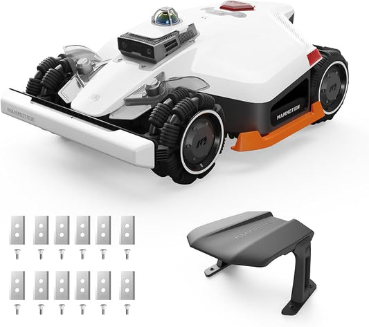 Mammotion LUBA 3 AWD 3000 Robot Lawn Mower with Garage (Ship Separately) | 360° LiDAR+NetRTK+AI Vision, Wire Free for 0.75 Acre, AWD for 80% Slopes, 30 Multi-Zone Management, Cutting Height 1.0"-2.7"