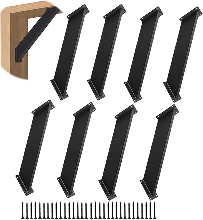 8 Pcs 45 Degree Angle Support Bracket for Pergola | Heavy Duty Wooden Post and Beam Connectors For wooden structures such as gazebos|tree houses|cabins and patio kit