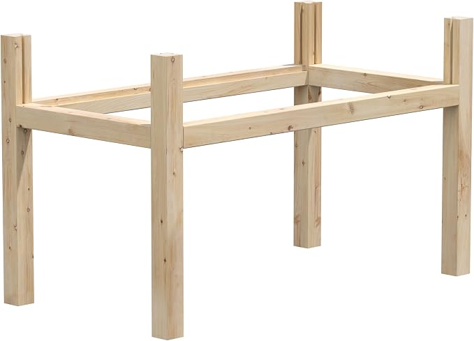 Greenes Fence Original Cedar Elevated Garden Bed, 24" W x 48" L x 31" H - Made in USA with North American Cedar