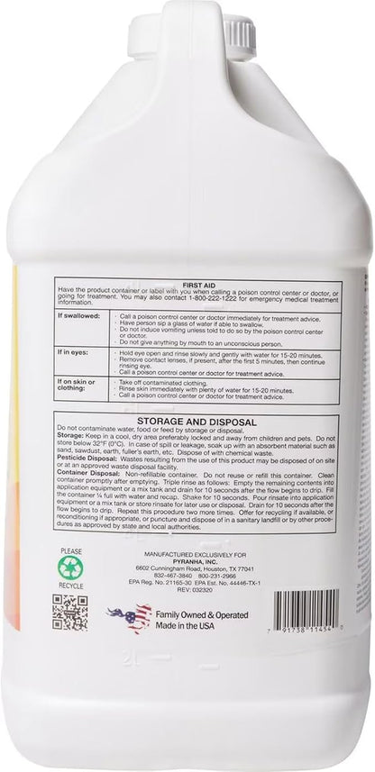 PYRANHA 1-10 HPS Concentrate Refill - 2.5 Gallon for 30 Gal Automatic Spray Systems Indoor Barn Fly Control | Repels Horn, Deer, Horse, Stable, & Face Flies, Midge