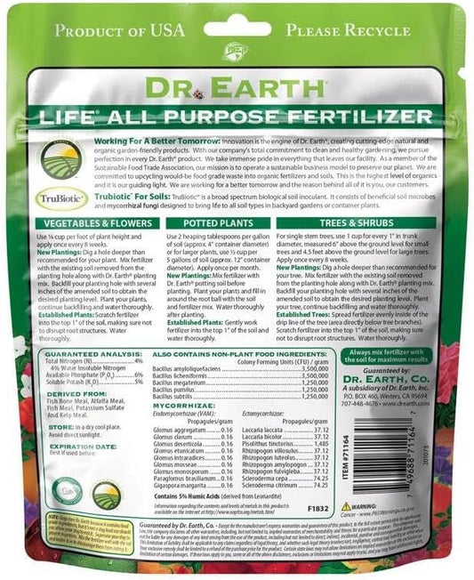 Dr. Earth 91164 1 lb. 5-5-5 MINIS Life All Purpose Fertilizer