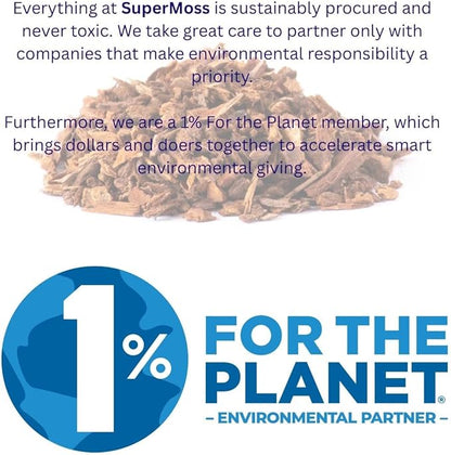 SuperMoss (23110) Orchid Potting Bark, 100% Natural Douglas Fir Bark, 1/4", 4 Quarts