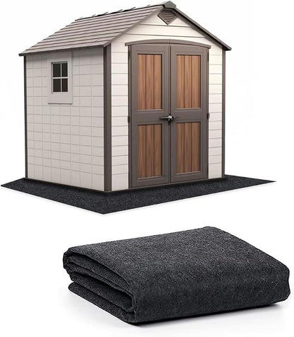 Ahpuhtan 6.6 x 6.6 FT Outdoor Storage Shed Mat, Waterproof Storage Shed Flooring Mat, Anti-Slip Patio Furniture Floor Scratch Prevention Mat, Dustproof Outdoor Carport Mat (6.6 x 6.6 FT)…