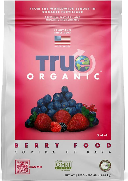 True Organic Berry and Vegetable Food Granular Fertilizers (8 lbs) - CDFA, OMRI Listed for Organic Gardening