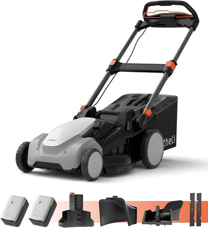 Litheli Self-Propelled Lawn Mower 21", 2 x 8.0Ah Battery Powered Electric Lawn Mower