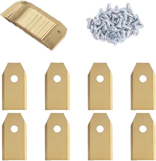 Robot Mower Golden Replacements Stainless Steel with1 Pack Screw Accessories for Lawn Mowing Robots McCulloch Robotic Lawnmowers Husqvarna（10 * 18 * 35mm） (45PCS)