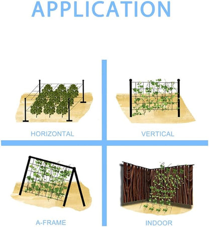 Heavy Duty Green Trellis Netting Roll - 67''x328' Plastic Plant Trellis Net for Climbing Plants