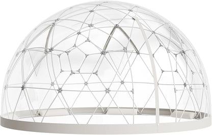 VEVOR Garden Dome Tent 12 x 7.2 ft Clear Bubble Tent House for 4–7 Person | Outdoor Igloo Waterproof PVC Geodesic Dome Greenhouse with Ventilated Window, 360° Crystal-Clear View for Gardens Patios