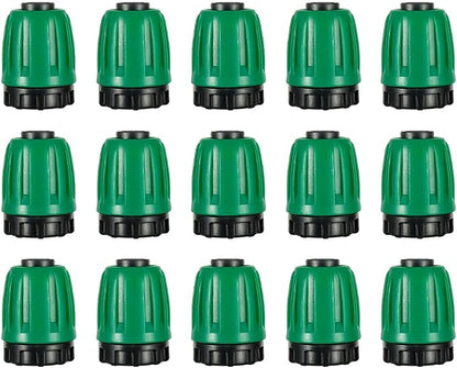15 Pcs 1/2 Inch Irrigation Tubing End Plugs Drip Irrigation Fittings Drip Line Plugs End Cap for 1/2" irrigation tubing Drip Irrigation System Connection Parts