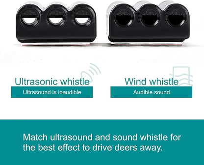 8Pcs Deer Whistles Three-Horn Deer Whistle for Car
