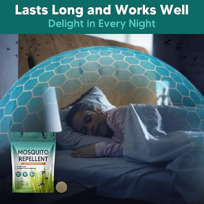 AJOQFKTD Mosquito Repellent Outdoor Patio, Mosquito Repellent Balls, Mosquito Repellent for Room, Mosquito Repellent Indoor, Mosquito Deterrent for Yard, Covers 120 Sq Ft, 60 Days Protection, 12 Packs