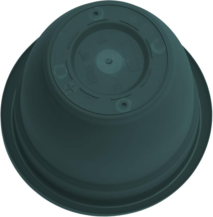 Bloem Ariana 16" Plastic Self-Watering Planter, Charleston Green, 2-Pack | Self-watering disk at the bottom of each pot that acts as a water wick and reservoir for optimal plant health