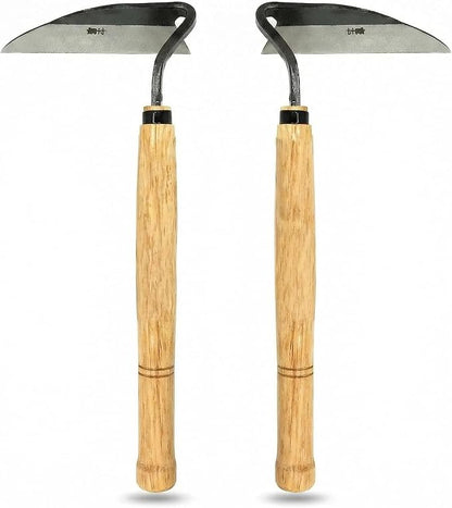 Kana Hoe 217 Japanese Garden Hand Hoe Sickle, Weeding Sickle (Left and Right Hands)