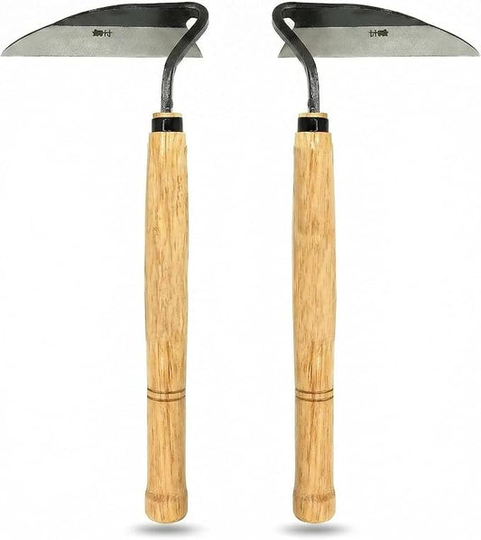 Kana Hoe 217 Japanese Garden Hand Hoe Sickle, Weeding Sickle (Left and Right Hands)