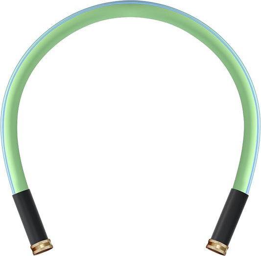 Atlantic Female to Female Lead in Garden Hose 3 ft x 5/8 Inch Green Water Hose Short Connection Leader Hose (3 Feet) | Perfect for Hose Reels & Dehumidifiers – with Solid Brass Connectors