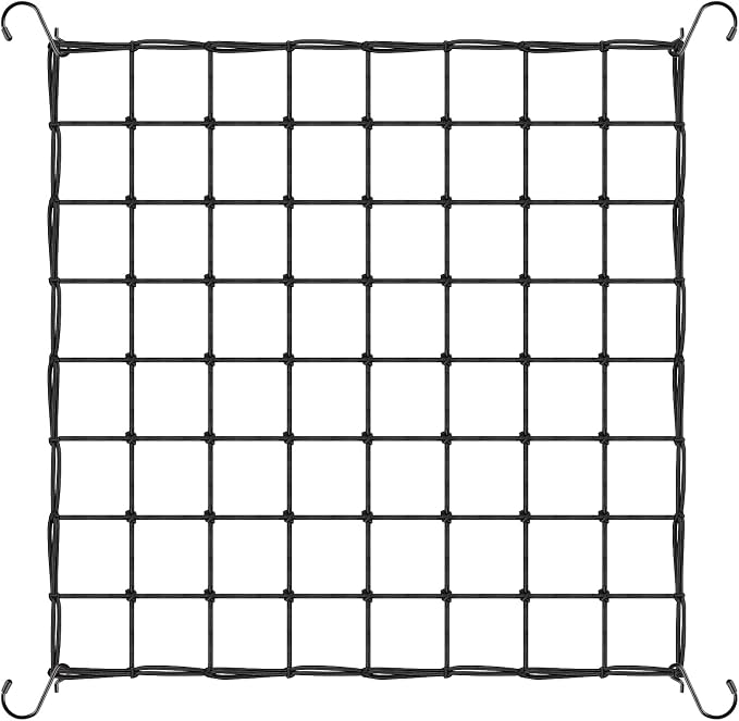 Trellis Netting, Scrog Net with 4 Hooks, 4x4 Trellis Nets for Grow Tent, Heavy-Duty Plant Net for Cucumber Gardening and Horticulture, Grow Tent Accessories(1 Pack)