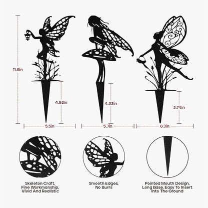 Decorative Garden Stakes, Fairy Garden Statues for Home and Garden (9)