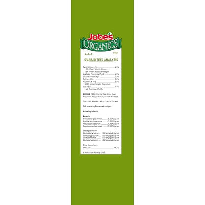 Jobe’s Organics Granular All Purpose Fertilizer, Easy Plant Care Fertilizer for Vegetables, Flowers, Shrubs, Trees, and Plants, 4 lbs Bag