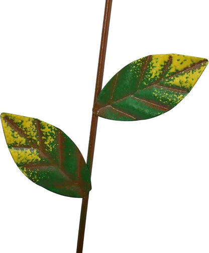 Morning View Metal Flower Garden Stakes Decorative Set of 4 Outdoor Spring Flowers Yard Stake Lawn Ornaments for Patio Planter Pots Outside 16 Inch Tall