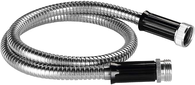 Beaulife Metal Short Garden Hose 3ft Connectors, Drainage Hose for Dehumidifier Small Water Hose Extension High Pressure Bib Reel Extender, Drinking Water Hose for RV Outdoor